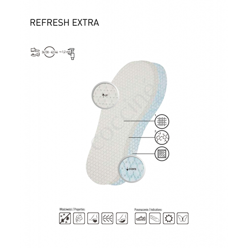 Coccine Refresh Extra shoe insole Refresh 3 pairs