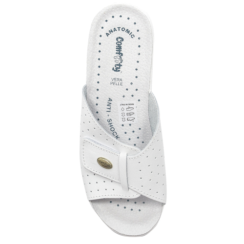 Comfooty Women's Slides White