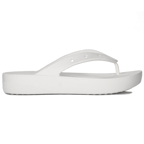 Crocs Women Slides White Platform Flip