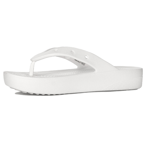 Crocs Women Slides White Platform Flip