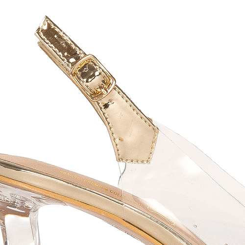 D&A Women's high-heeled sandals Gold