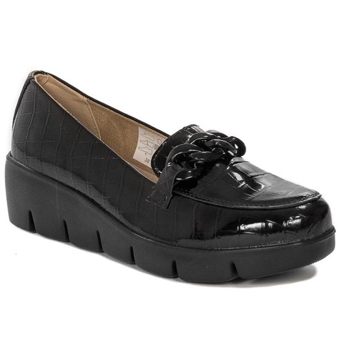 Filippo DP4128/23 BK Black Flat Shoes