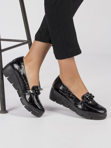 Filippo DP4128/23 BK Black Flat Shoes