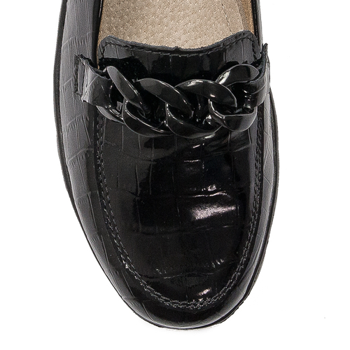 Filippo DP4128/23 BK Black Flat Shoes