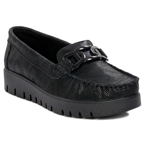 Filippo Leather Black Low Shoes