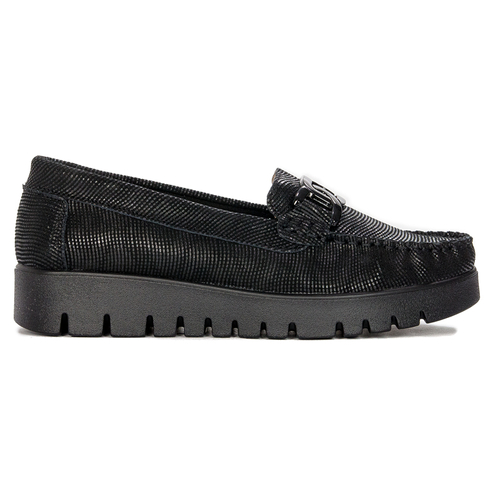 Filippo Leather Black Low Shoes