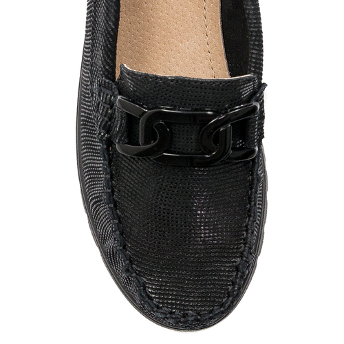 Filippo Leather Black Low Shoes