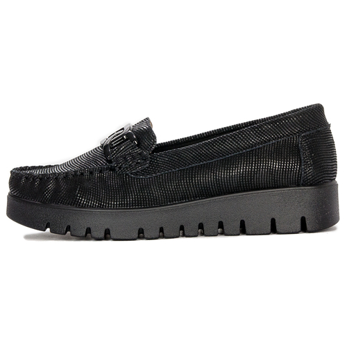 Filippo Leather Black Low Shoes