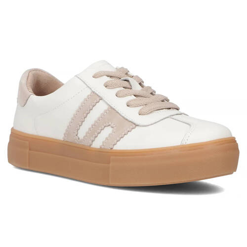 Filippo Leather White Low Shoes