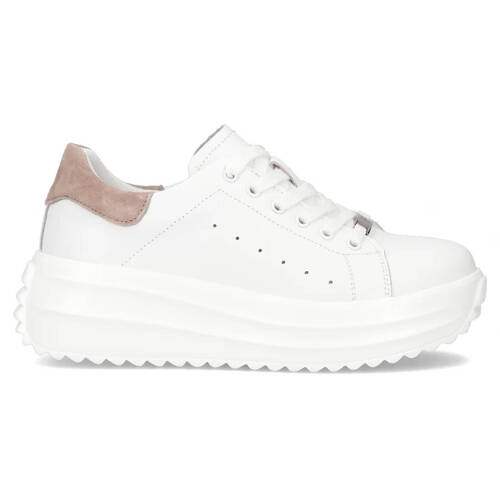 Filippo Leather White Low Shoes