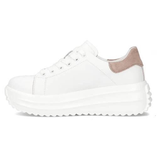 Filippo Leather White Low Shoes