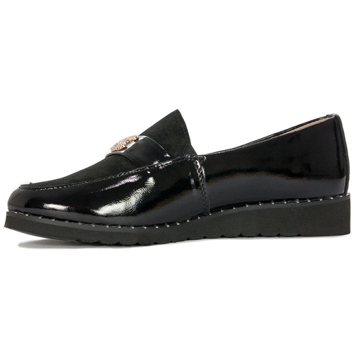 Filippo Shoes Leather Lacquered Black