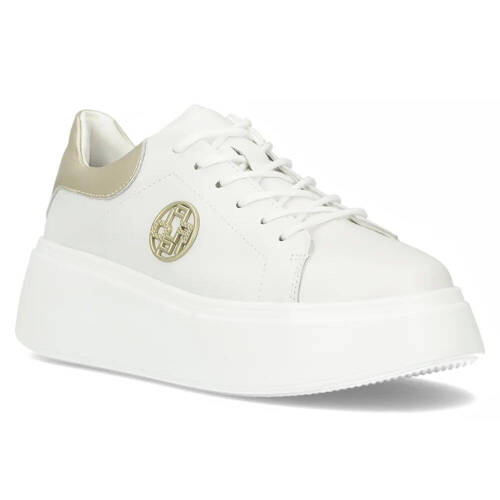 Filippo White Leather Sneakers