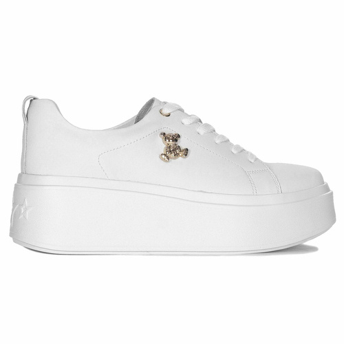 Filippo White Leather Sneakers