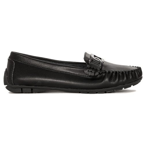 Filippo Women's Moccasins Leather Black