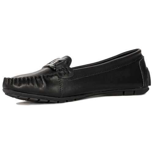 Filippo Women's Moccasins Leather Black