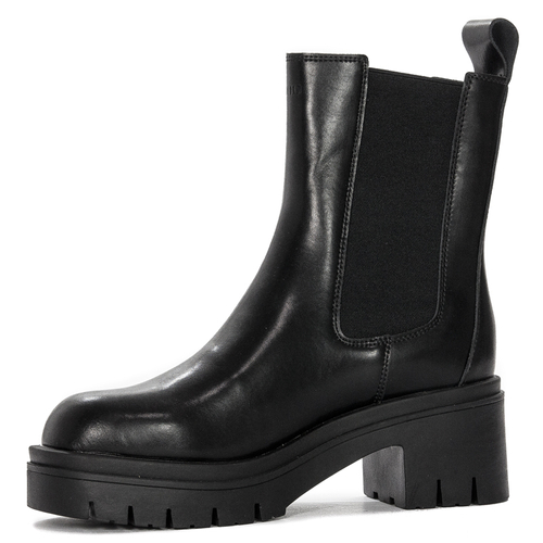 GOE Women's warm leather black boots