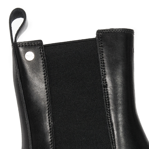 GOE Women's warm leather black boots