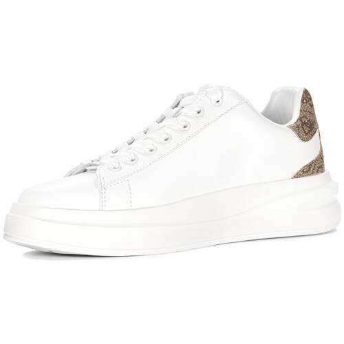 Guess Women's White And Beige Sneakers WHIBEI