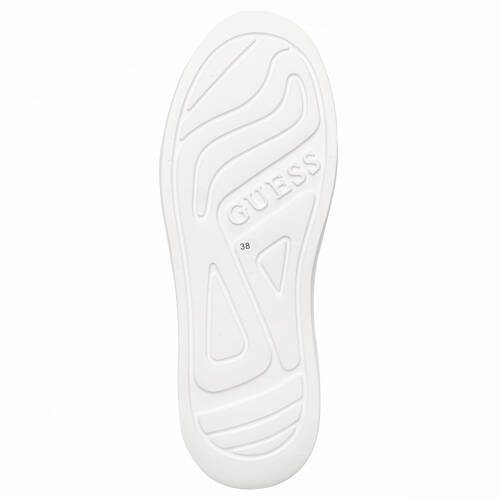 Guess Women's White And Beige Sneakers WHIBEI