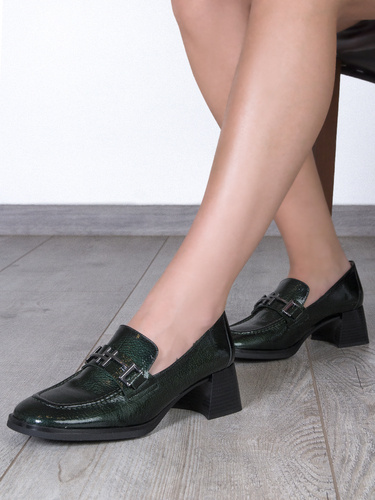 Hispanitas Women's Forest Green Pumps