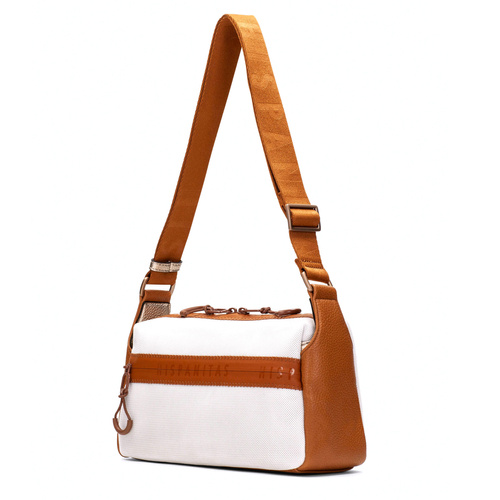 Hispanitas Women's Handbag White and Brown