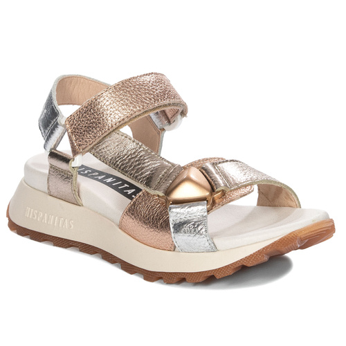 Hispanitas Women's Platform Silver Cava Sandals 