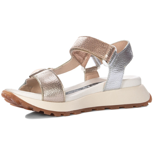 Hispanitas Women's Platform Silver Cava Sandals 