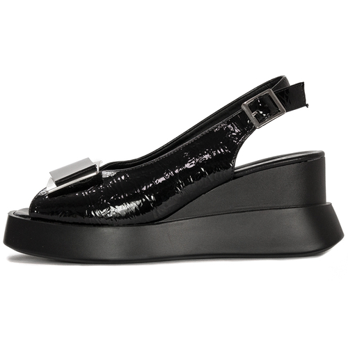 Jezzi Women Sandals On Platform Black