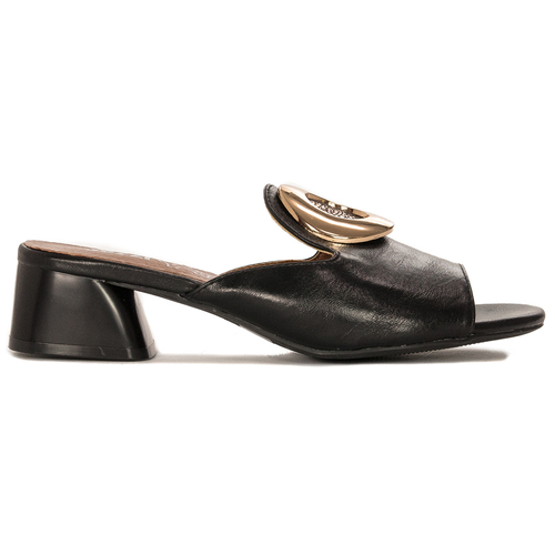 Jezzi Women Slides On Heel Black