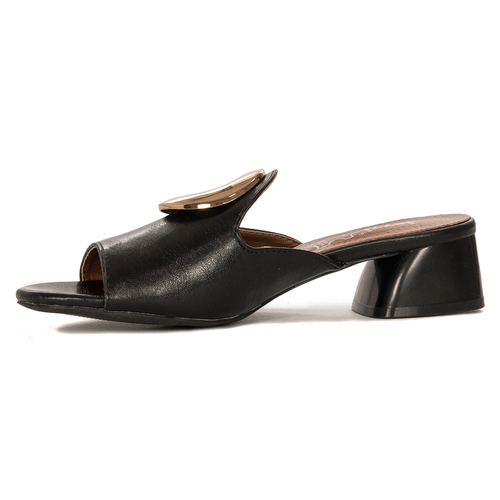 Jezzi Women Slides On Heel Black