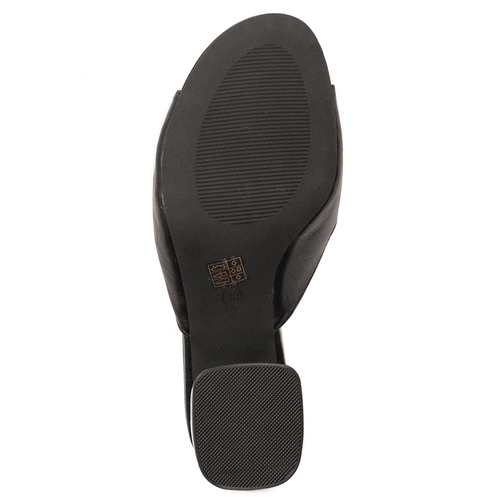 Jezzi Women Slides On Heel Black