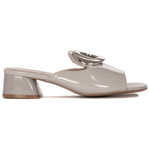 Jezzi Women Slides On Heel Gray