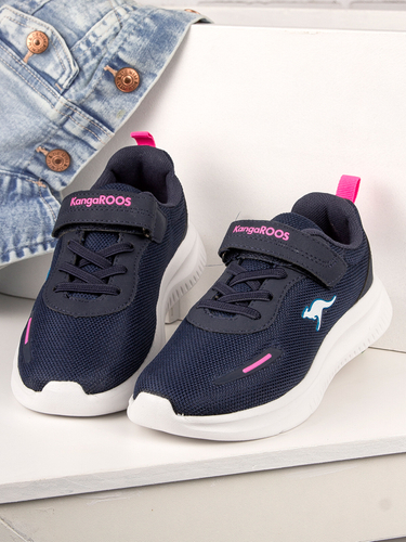 Kangaroos DK Navy / Daisy Pink children's girl's shoes