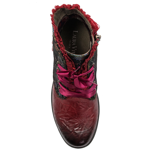 Laura Vita Women's Burgundy Leather Boots 