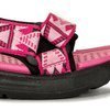 Lee Cooper Children's girls' sandals with Velcro Black Fuxia