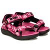 Lee Cooper Children's girls' sandals with Velcro Black Fuxia