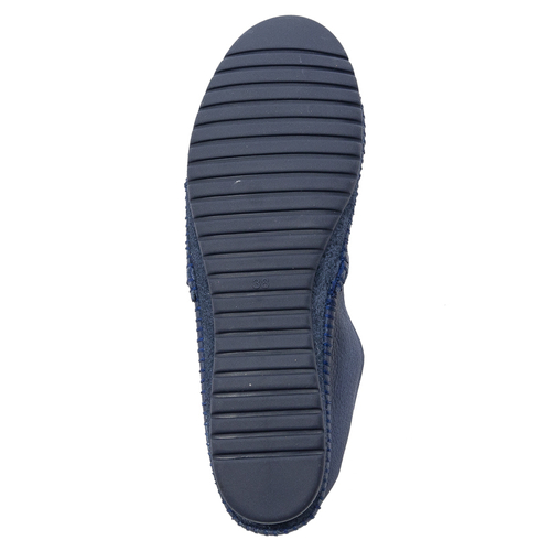 Maciejka 01930-16/00-0 Navy Blue Flat Shoes