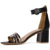 Maciejka 04141-46/00-5 Black + Gold Sandals