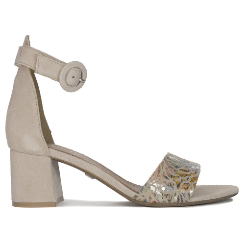 Maciejka 04141-49/00-5 Beige + Flowers Sandals