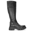 Maciejka 05290-01/00-7 Black Crocodile Knee-High Boots