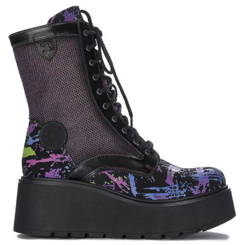 Maciejka 06720-07/00-8  platform Black + Purple Boots