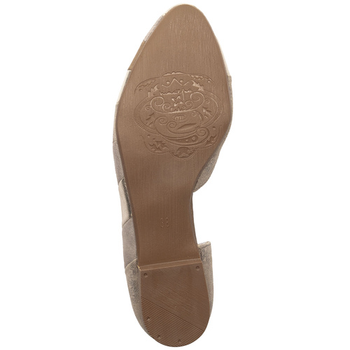 Maciejka Beige Leather Women's Ballerina