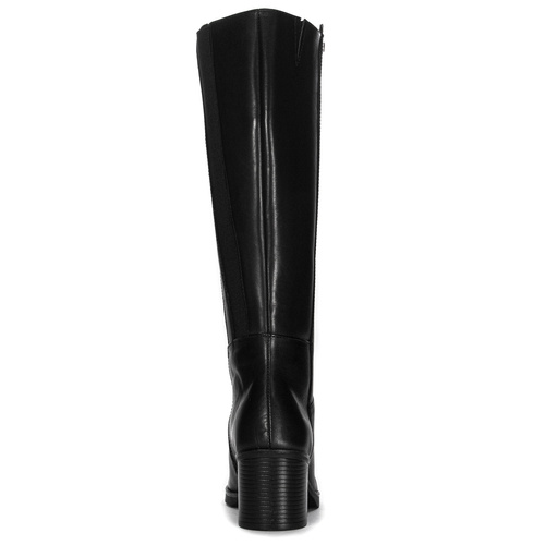 Maciejka Black Leather Knee-High Boots