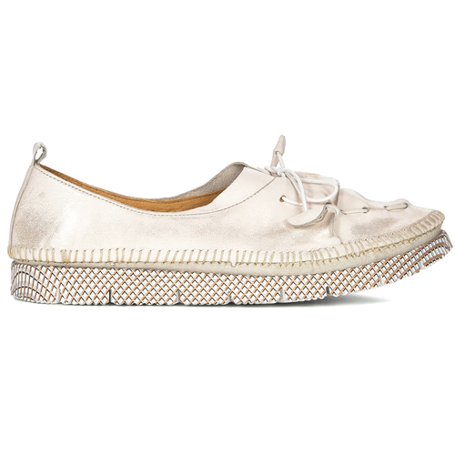 Maciejka Gold Flat Shoes