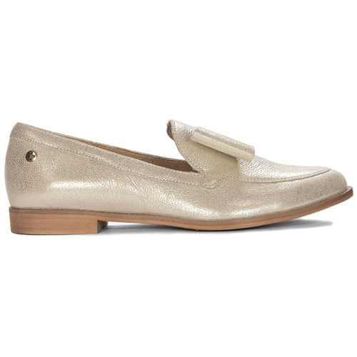 Maciejka Gold Leather Low Shoes