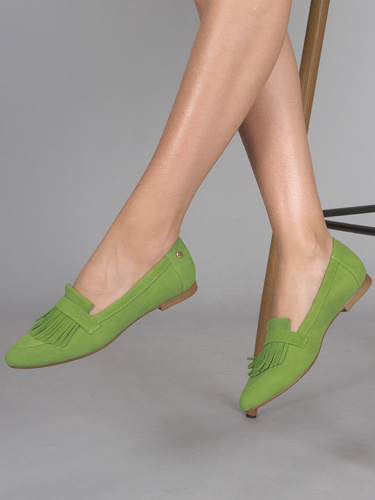 Maciejka Green Ballerina Shoes