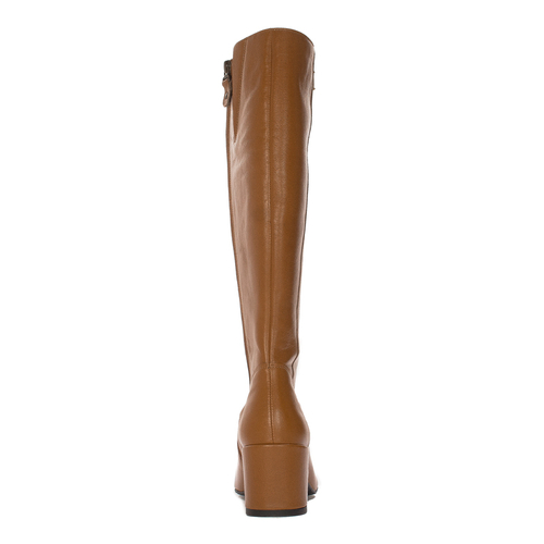 Maciejka Light Brown Knee-High Boots