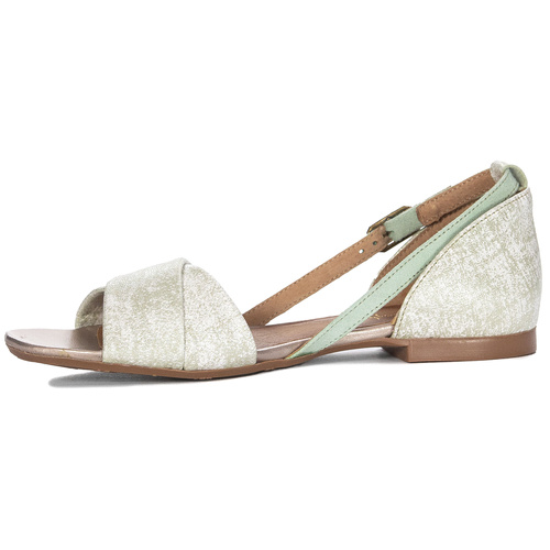 Maciejka Mint Leather Sandals