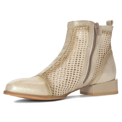 Maciejka Women's Beige Leather Boots